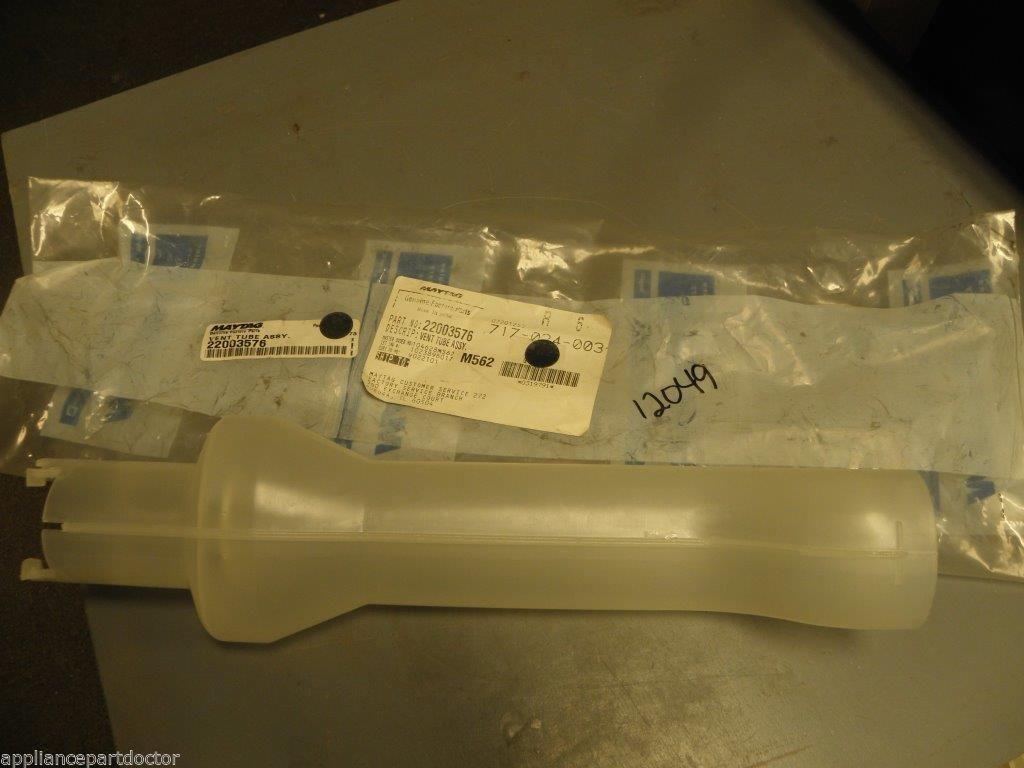 Maytag Crosley Washer 22003576 Vent Tube  NEW IN BOX