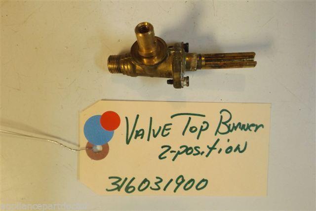 TAPPAN  STOVE 316031900   Valve-top Burner, 2-position   USED