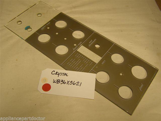 GE OVEN WB36X5621 CRYSTAL USED PART ASSEMBLY