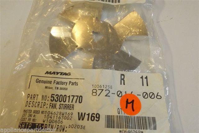 MAYTAG MICROWAVE 53001770 Fan, Stirrer NEW IN BOX