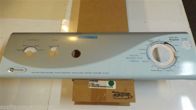 MAYTAG DRYER 37001103 Facia NEW IN BOX