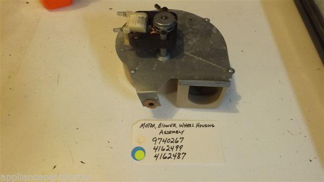 KITCHEN AID Dishwasher 9740267  4162499  4162487  Motor, Blower Wheel Housing