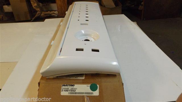 MAYTAG AMANA DRYER  21001552 Frame Control Panel (wht),   NEW IN BOX