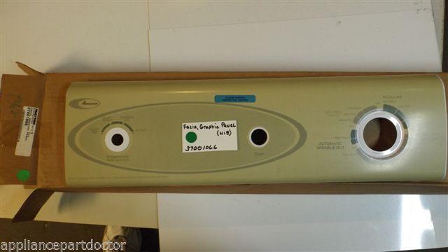 AMANA DRYER  37001066 Facia, Graphic Panel  NEW IN BOX