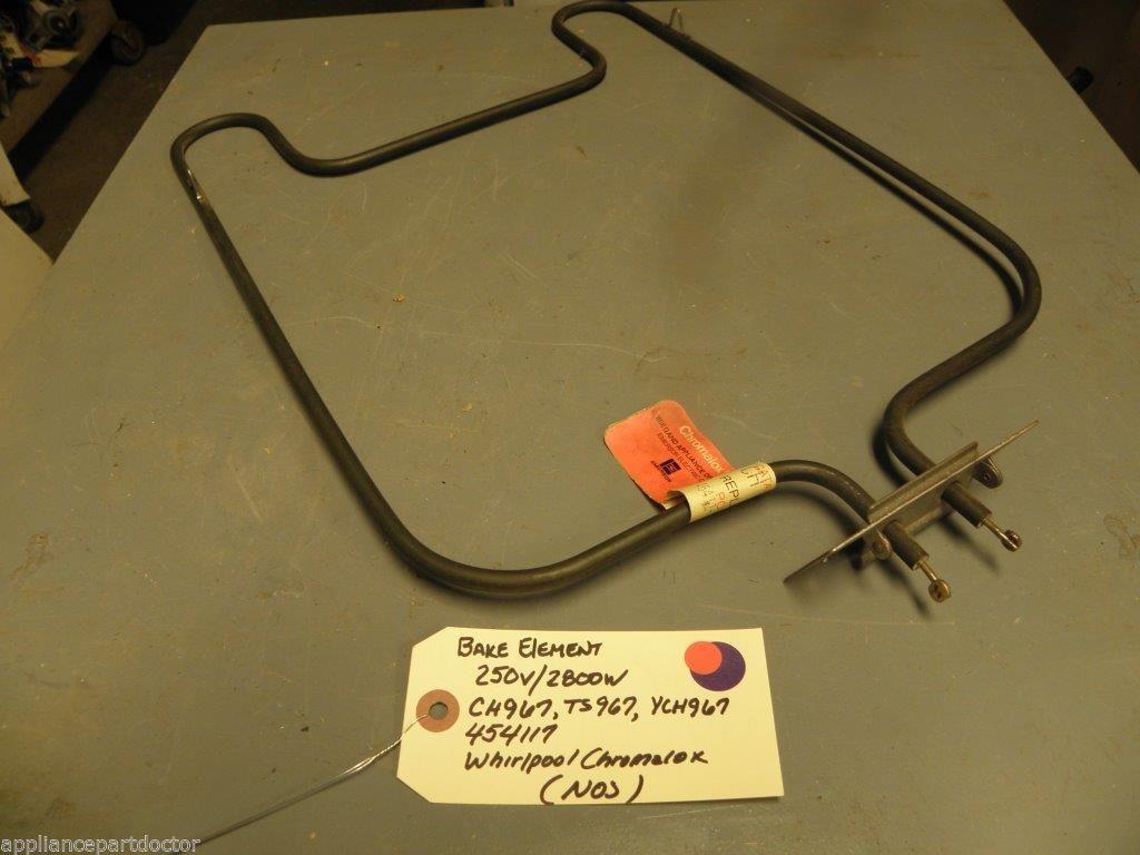 NOS Whirlpool Chromalox STOVE CH967 TS967 YCH967 Bake Element 454117 250v/2800w