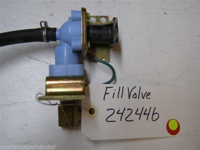 KITCHEN AID DISHWASHER 242446 FILL VALVE USED PART ASSEMBLY