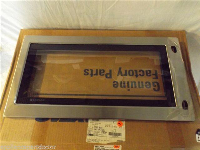 JENN AIR MICROWAVE 53001055 Panel, Door (stnl/blk)  NEW IN BOX