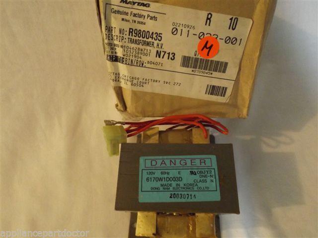 AMANA MICROWAVE R9800435 Transformer, H.v.   NEW IN BOX