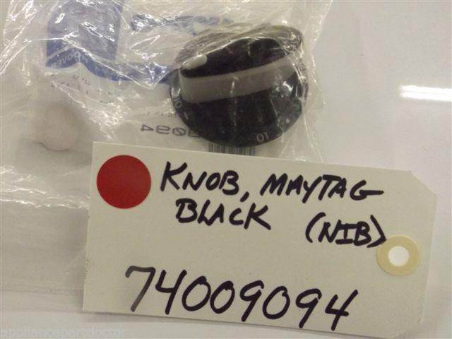 Maytag Gas Stove  74009094  Knob, Maytag Black   NEW IN BOX