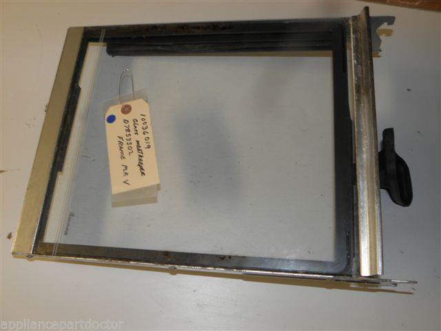 AMANA REFRIGERATOR 10036019 D7853302 MEAT KEEPER SHELF, GLASS W/SLIDES, FRAME MK