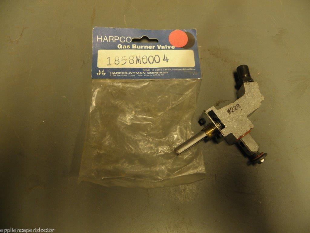 Harpco Stove 1858M0004 Gas Burner Valve NEW IN BAG