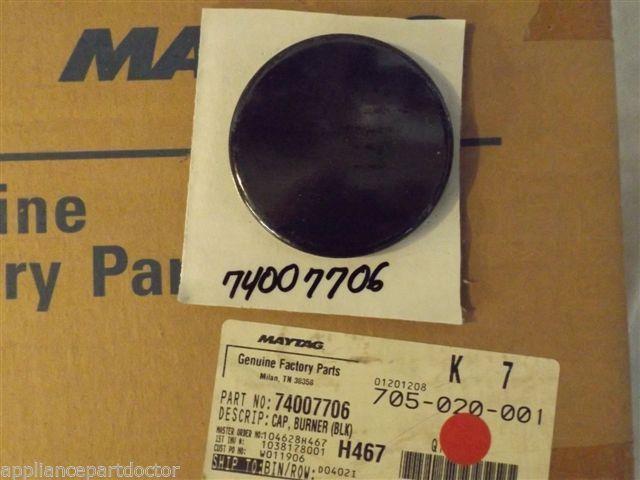 MAGIC CHEF STOVE 74007706 Cap, Burner (blk)  NEW IN BOX