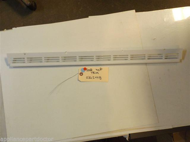 CALORIC STOVE 0302448 Trim, Door Top (white)   USED
