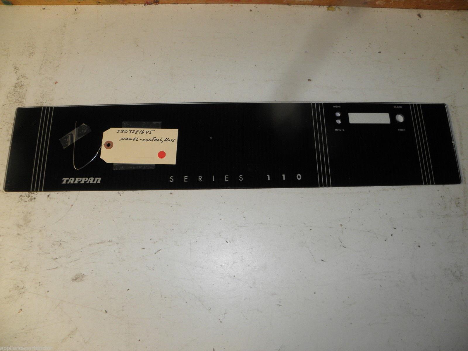 FRIGIDAIRE GAS STOVE 5303281645 GLASS CONTROL PANEL USED PART ASSEMBLY
