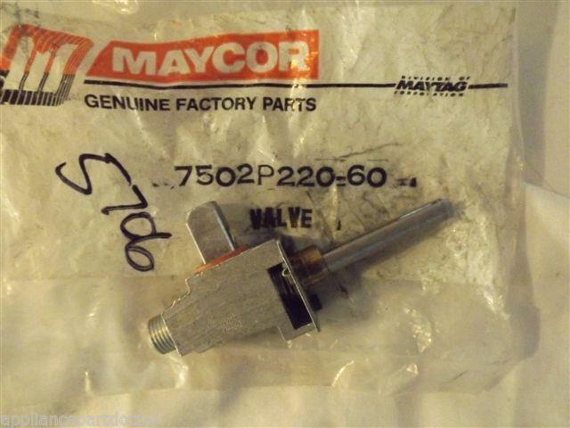MAYTAG JENN AIR  7502P220-60 Valve, Top Burner  NEW IN BOX