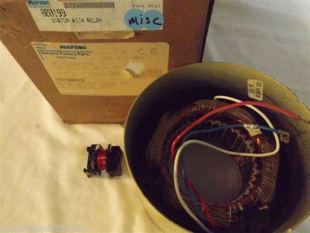 MAYTAG GARBAGE DISPOSAL 800199 Stator With Relay  NEW IN BOX