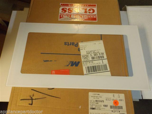 Maytag Amana Microwave  R0131479  Glass, Door (wht)   NEW IN BOX