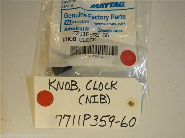 Maytag Stove  7711P359-60  Knob, Clock NEW IN BOX