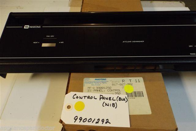 MAYTAG DISHWASHER 99001292  Panel, Control (blk) NEW IN BOX