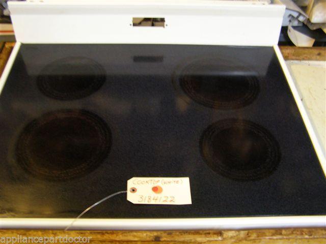 ROPER STOVE 3184122  Cooktop (white) SMALL MARKS   used