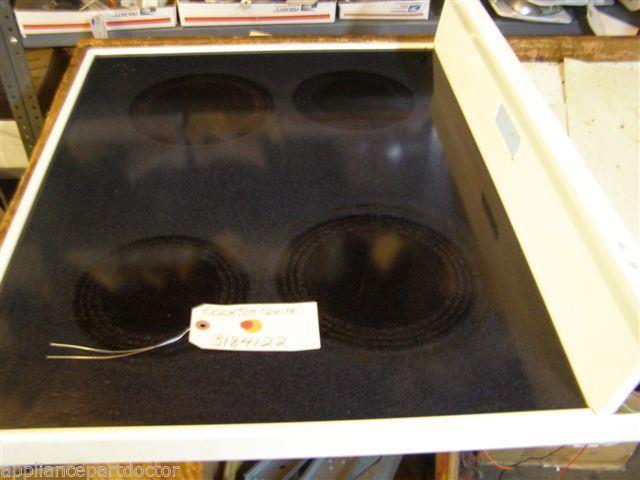 ROPER STOVE 3184122  Cooktop (white) SMALL MARKS   used