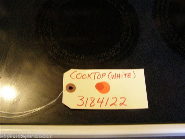ROPER STOVE 3184122  Cooktop (white) SMALL MARKS   used