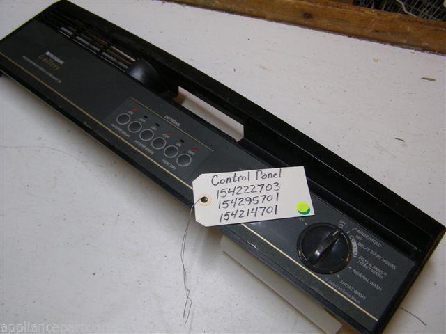 WHITE CONSOLIDATED DISHWASHER 154222703 154295701 154214701 BLK CONTROL PANEL