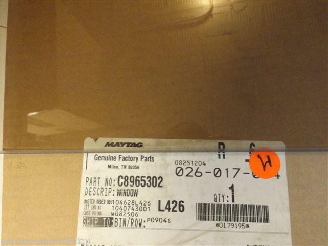 Maytag Amana Microwave C8965302  Window-outer NEW IN BOX