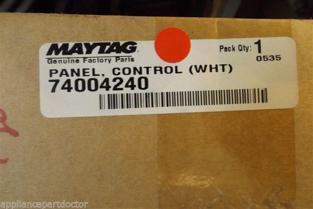 MAGIC CHEF MAYTAG STOVE 74004240 PANEL CONTROL WHT  NEW IN BOX