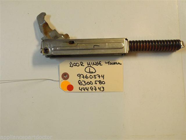 KITCHENAID STOVE 9760574 8300580 4449743  Hinge, Door (orange)  LEFT SIDE   USED