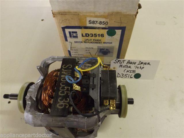Emerson Dryer  LD3516  Split Phase Dryer Motor 1/4hp   NEW IN BOX