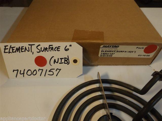 Maytag Amana Stove  74007157  Element, Surface (6``) NEW IN BOX