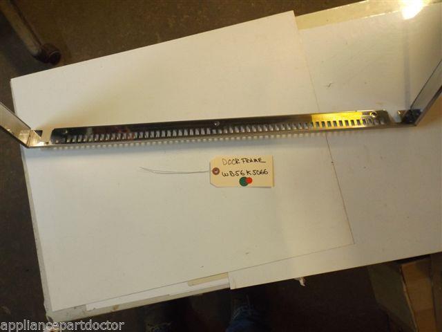 HOTPOINT STOVE  WB56K5066  DOOR FRAME,  CHROME  USED PART