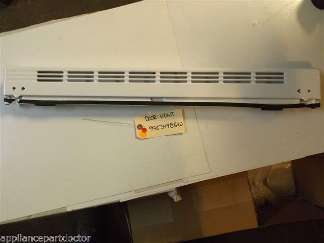 KITCHEN AID STOVE 9753498GW Vent, Door (white) USED