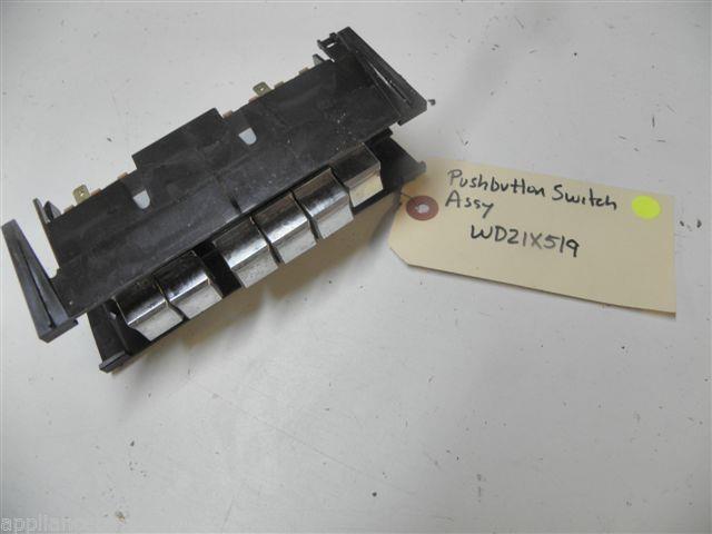GE DISHWASHER WD21X519 PUSH BUTTON SWITCH USED PART ASSEMBLY
