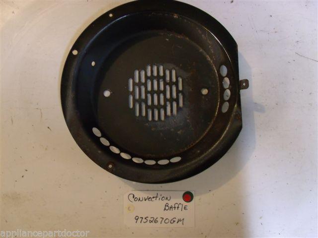 KITCHEN AID STOVE 9752670GM Baffle, Convection  USED PART