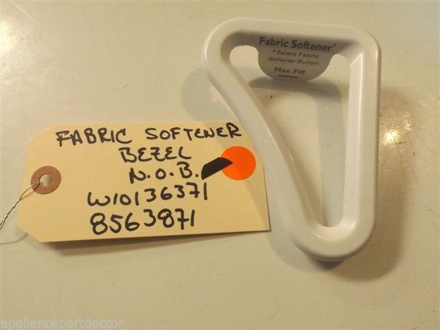 WHIRLPOOL/MAYTAG/KENMORE WASHER W10136371 8563871 Bezel, Fabric Softener Dispens