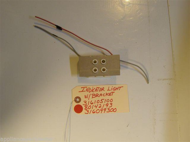FRIGIDAIRE STOVE 316105100  80142193  316099300  Indicator Light USED PART