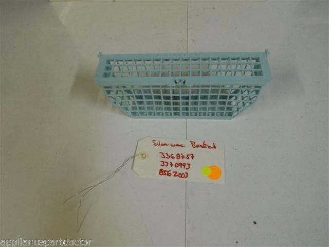 KITCHENAID DISHWASHER 3368757 3370993 8562003 SILVERWARE BASKET used part