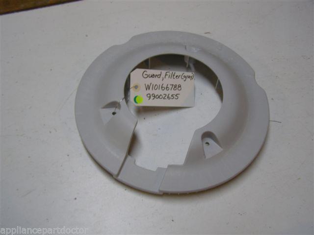 MAYTAG DISHWASHER W10166788 99002655 GRAY FILTER GUARD USED PART ASSEMBLY