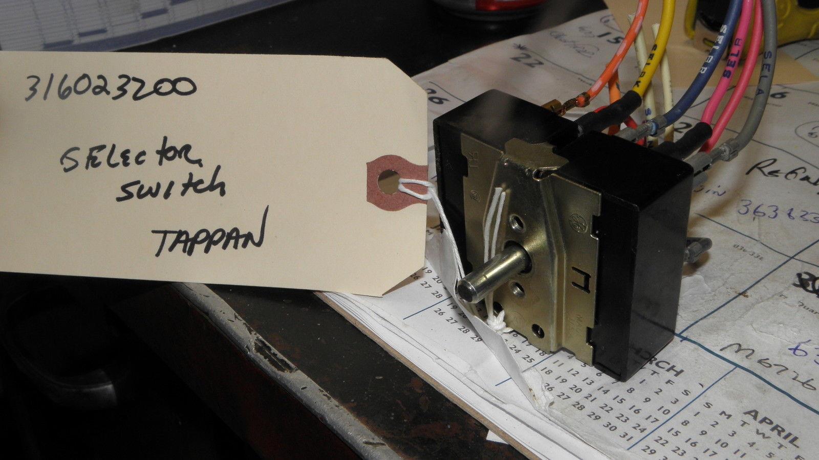 TAPPEN ELECTRIC RANGE STOVE 306023200 SELECTOR SWITCH