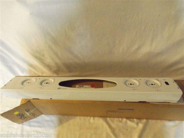 MAYTAG STOVE 74011083 Panel, Control (white)   NEW IN BOX