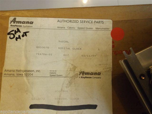 Maytag Caloric Stove 0053070  Digital Clock   NEW IN BOX