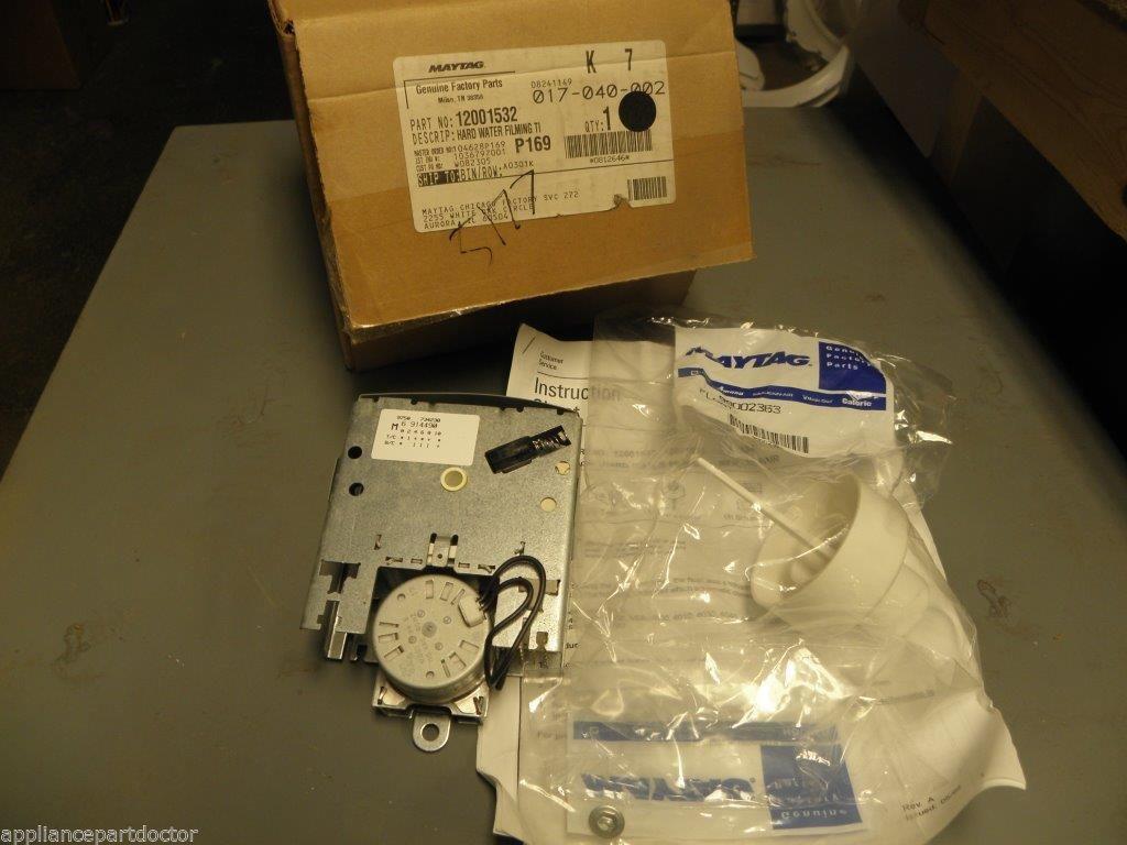 Maytag Whirlpool Washer Hard Water Timer Kit 12001532  NEW IN BOX