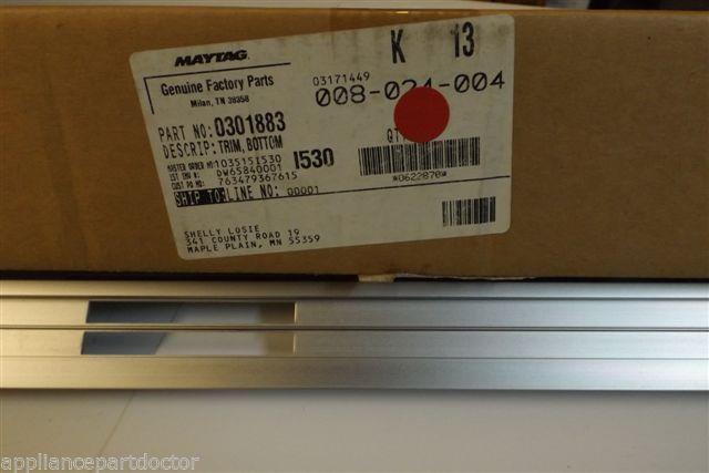 MAYTAG STOVE 0301883 TRIM BOTTOM  NEW IN BOX