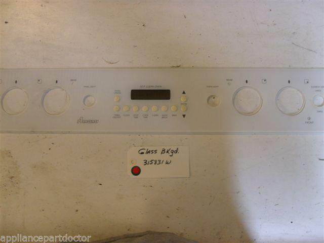 Amana STOVE 315831W Glass, Bkgd USED PART