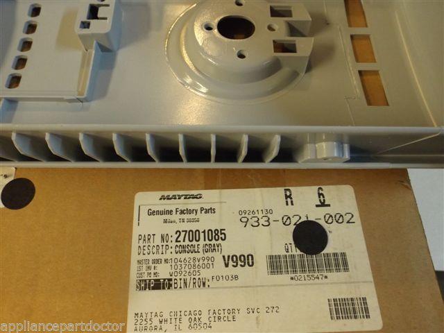 Maytag Amana Washer  27001085  Console (gray)   NEW IN BOX