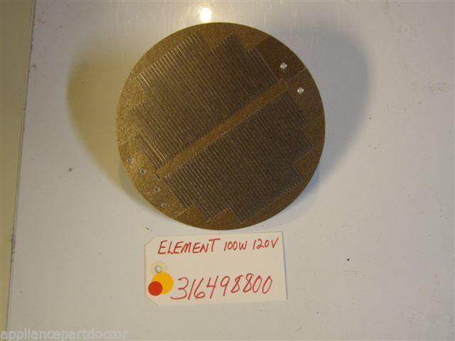 KENMORE STOVE 316498800 ELEMENT 100W 120V used