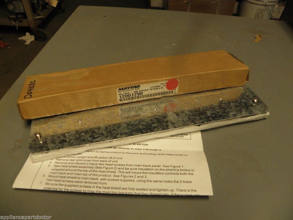 Maytgag Whirlpool Stove 12001790 Slide In Heat Shield  NEW IN BOX