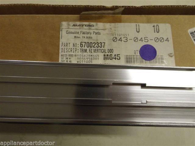 Maytag KitchenAid Refrigerator 67002337  Trim, Fz Vertical Door NEW IN BOX